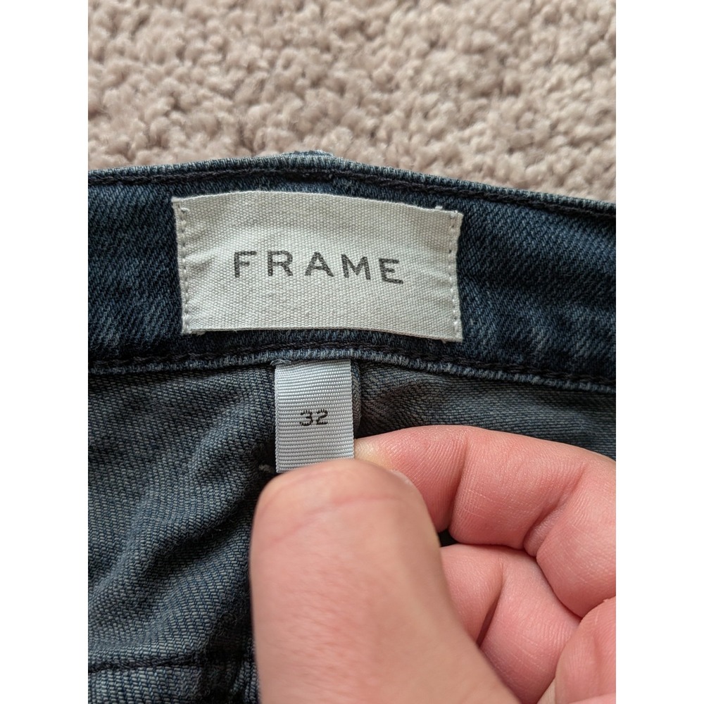 Frame L'Homme Slim Fit Jeans Mens 32 (Fits 34x29) Blue Medium Wash Denim - Picture 7 of 13